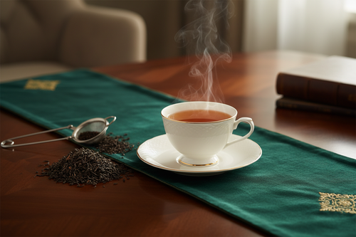 assam tea on the table